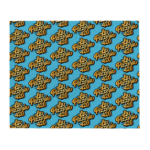 La Pizzeria 420 Throw Blanket